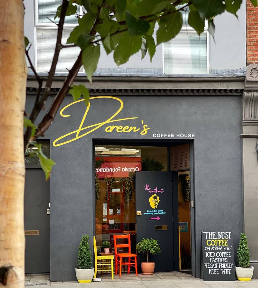 Doreen's Coffee House exterior, perfect for networking events and casual meetings.