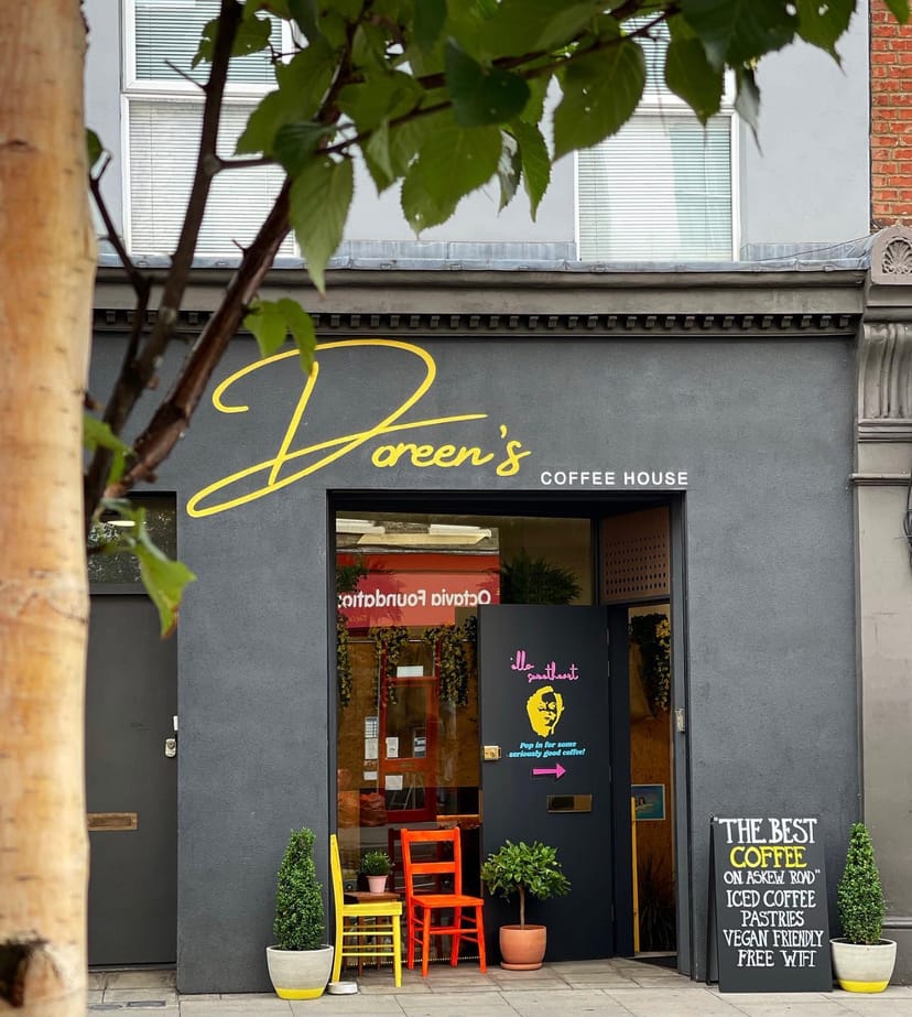Doreen's Coffee House exterior, ideal for networking events and casual meetings.