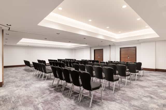 Mezzanine Meeting Room at Hilton London Metropole, ideal for corporate events and workshops.