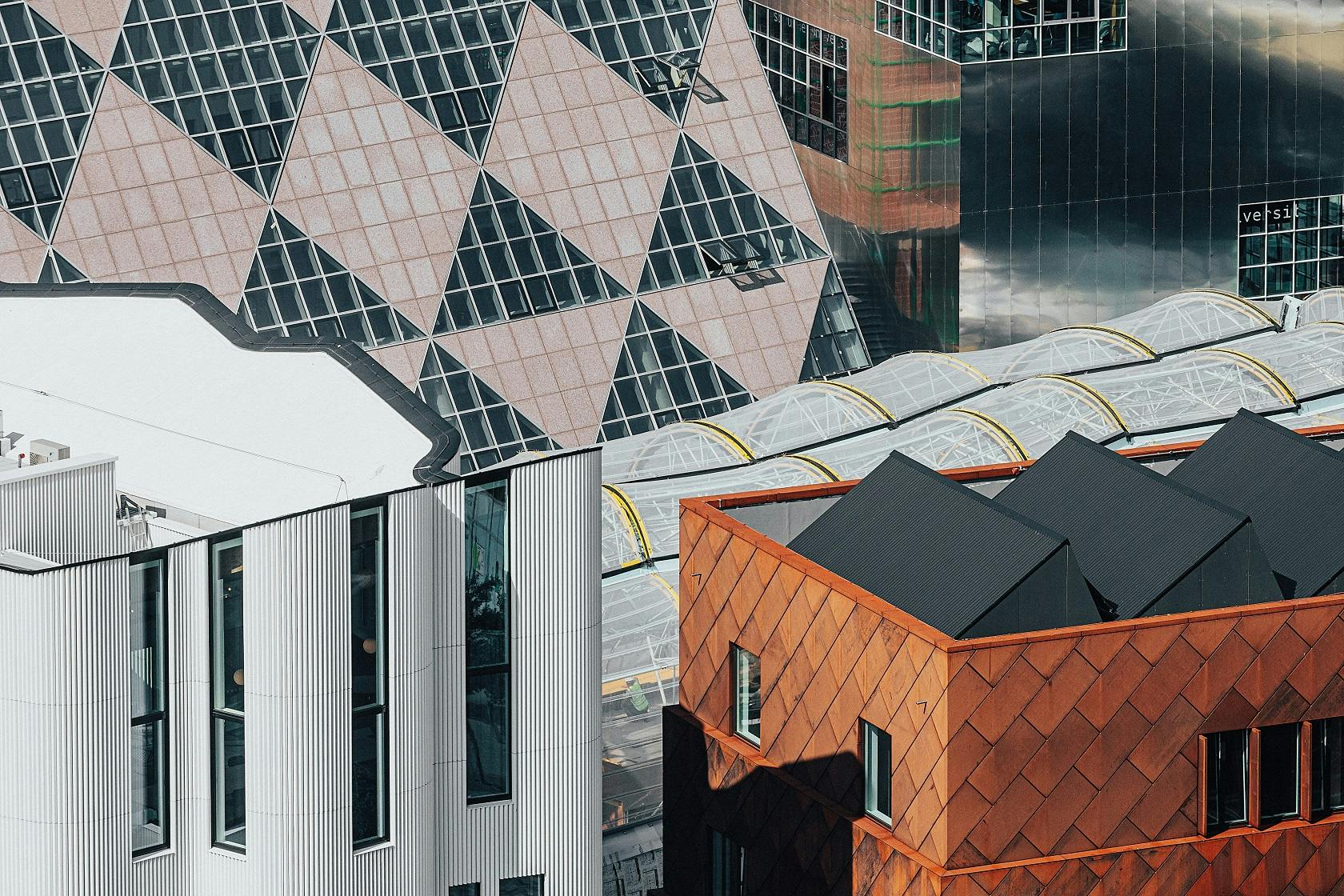 Dynamic urban landscape in Design District London, perfect for creative events and gatherings.