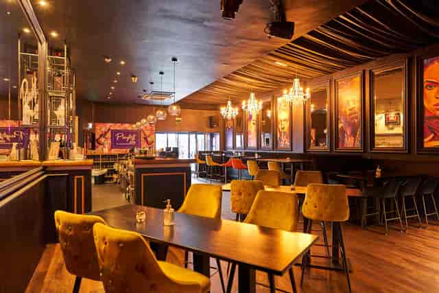 Stylish event space with modern decor for networking and celebrations at Playlist Live.