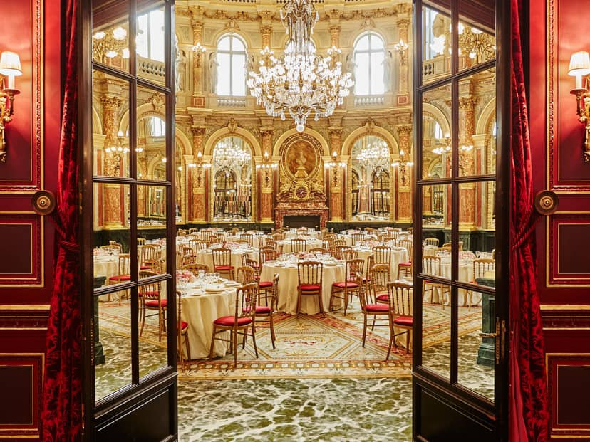 Opulent Opera Ballroom at InterContinental Paris, ideal for weddings and corporate events.