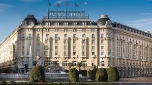 Elegant Westin Palace Madrid, grand hotel exterior for corporate events and meetings.