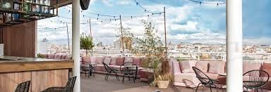 Stylish rooftop venue in NH Collection Suecia, perfect for events with city views.
