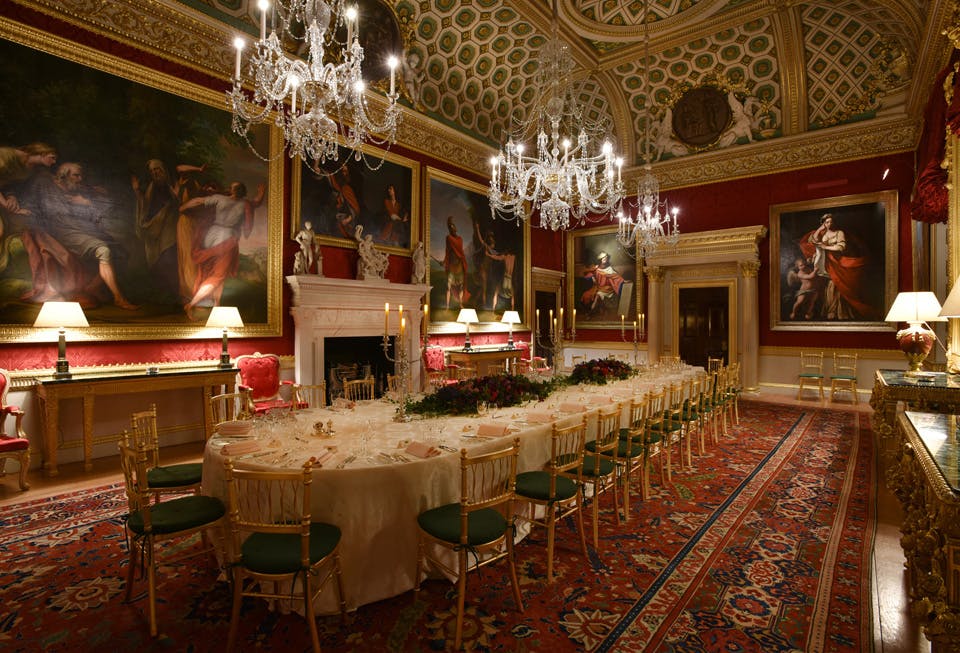 Elegant dining room at Spencer House, perfect for gala dinners and formal events.