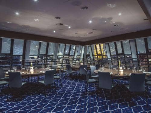 Sophisticated dining space at Hollandia B, Radisson Blu, ideal for upscale events.