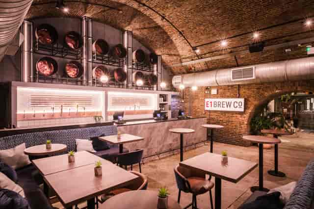 Stylish industrial-chic venue in Shoreditch for casual meetings and small events.