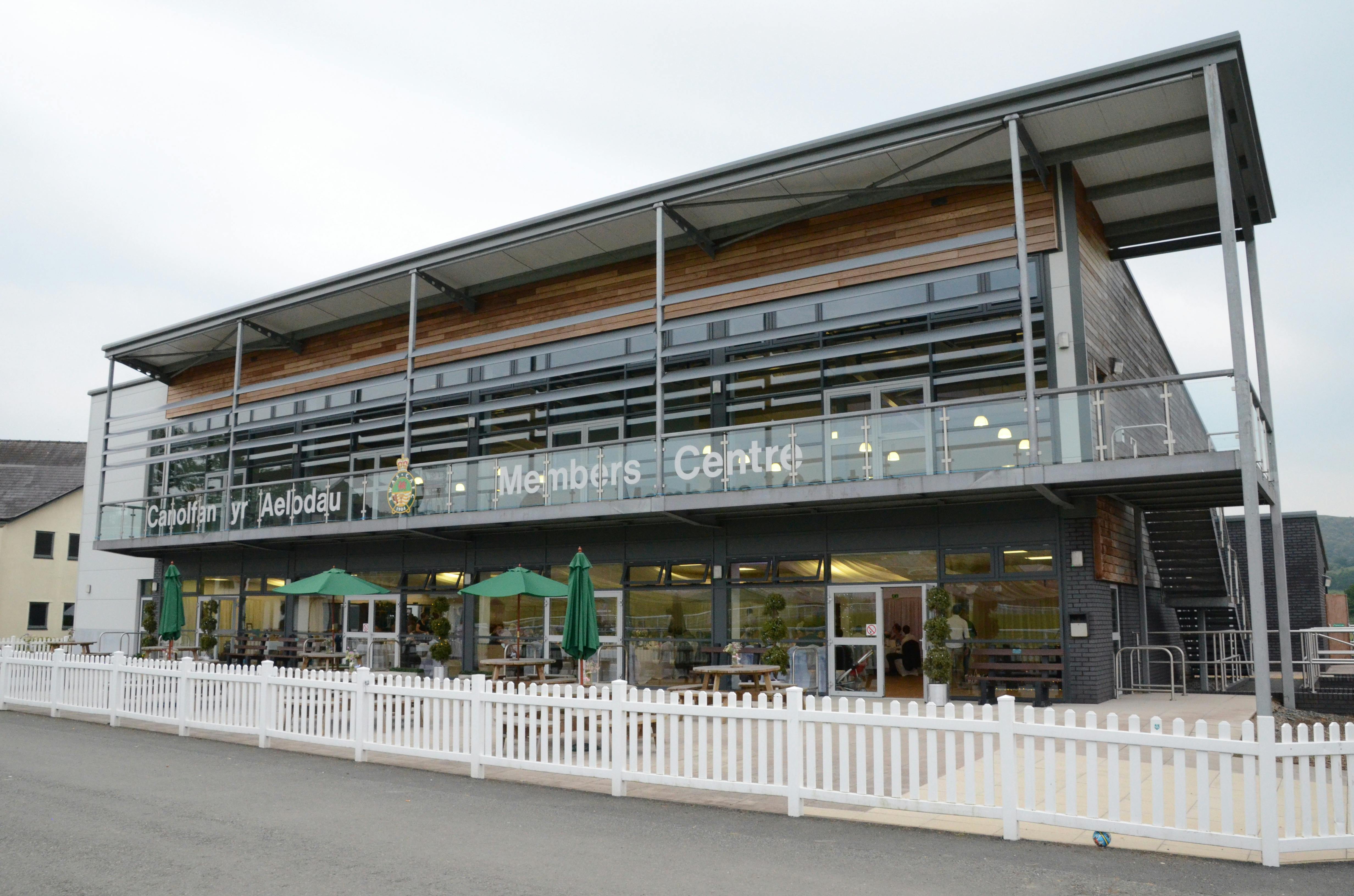 Modern Members Centre at Royal Welsh Showground, ideal for meetings and events.