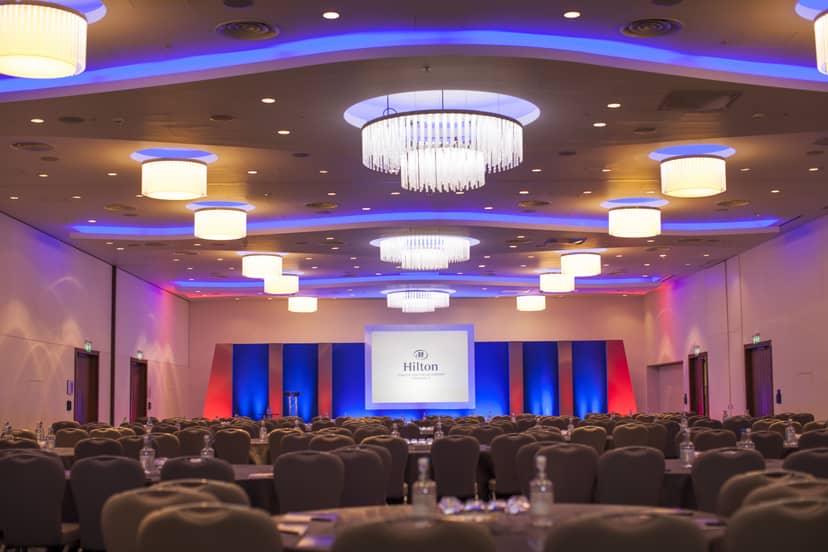 Gallery Suite at Hilton Heathrow: elegant event space for corporate meetings and conferences.