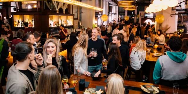 Vibrant Oche Venue in Amsterdam, perfect for networking events and casual meetups.