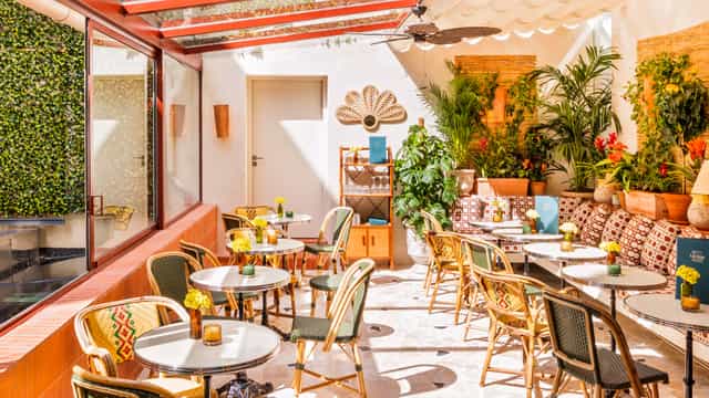 Vibrant event space at Le Petit Victor Hugo, perfect for networking and workshops.
