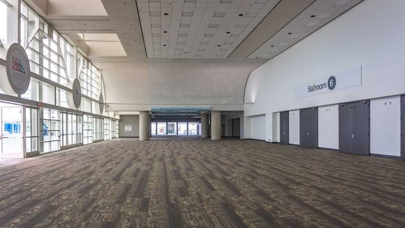 Spacious Ballroom 6AB at San Diego Convention Center, ideal for conferences and exhibitions.
