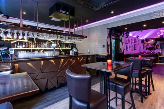 Establishment Terrace Bar in Zebrano Soho, modern venue for networking and gatherings.