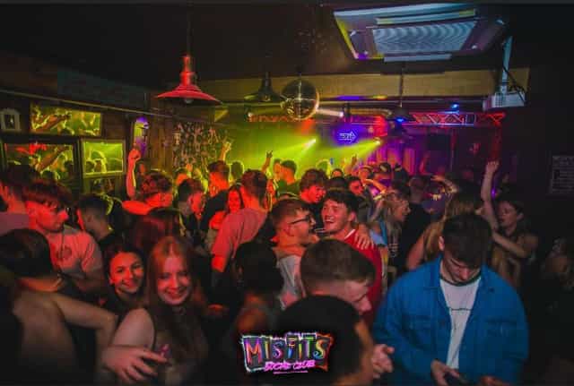 Vibrant nightlife at Misfits Social Club, perfect for events and gatherings.