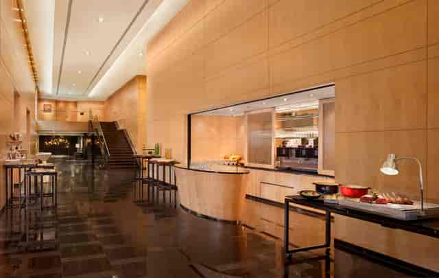 Modern Ballroom 3 at Park Hyatt Zurich, featuring elegant wood paneling for events.