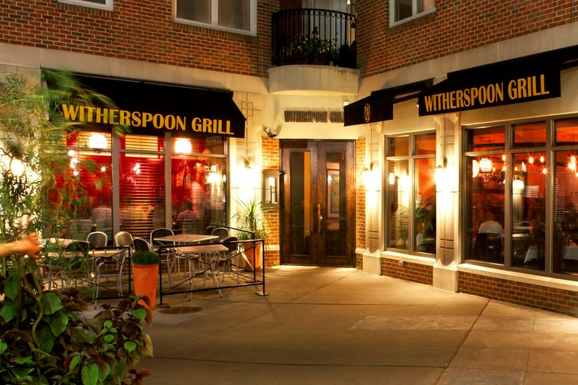 Private dining room at Witherspoon Grill, ideal for networking events and team dinners.