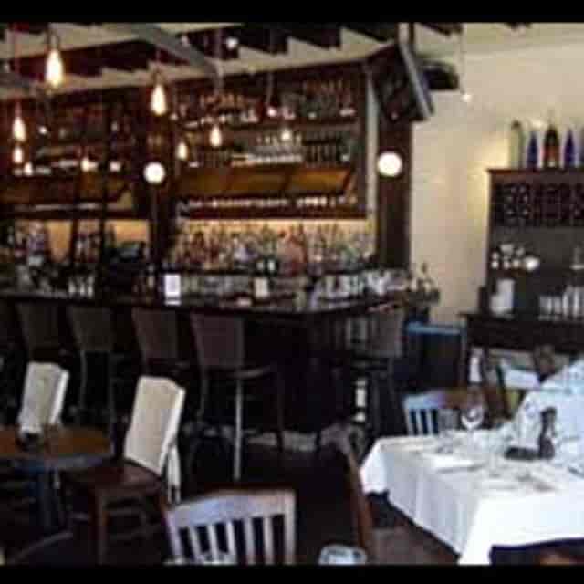 Private dining room at Witherspoon Grill, modern decor for intimate gatherings and events.