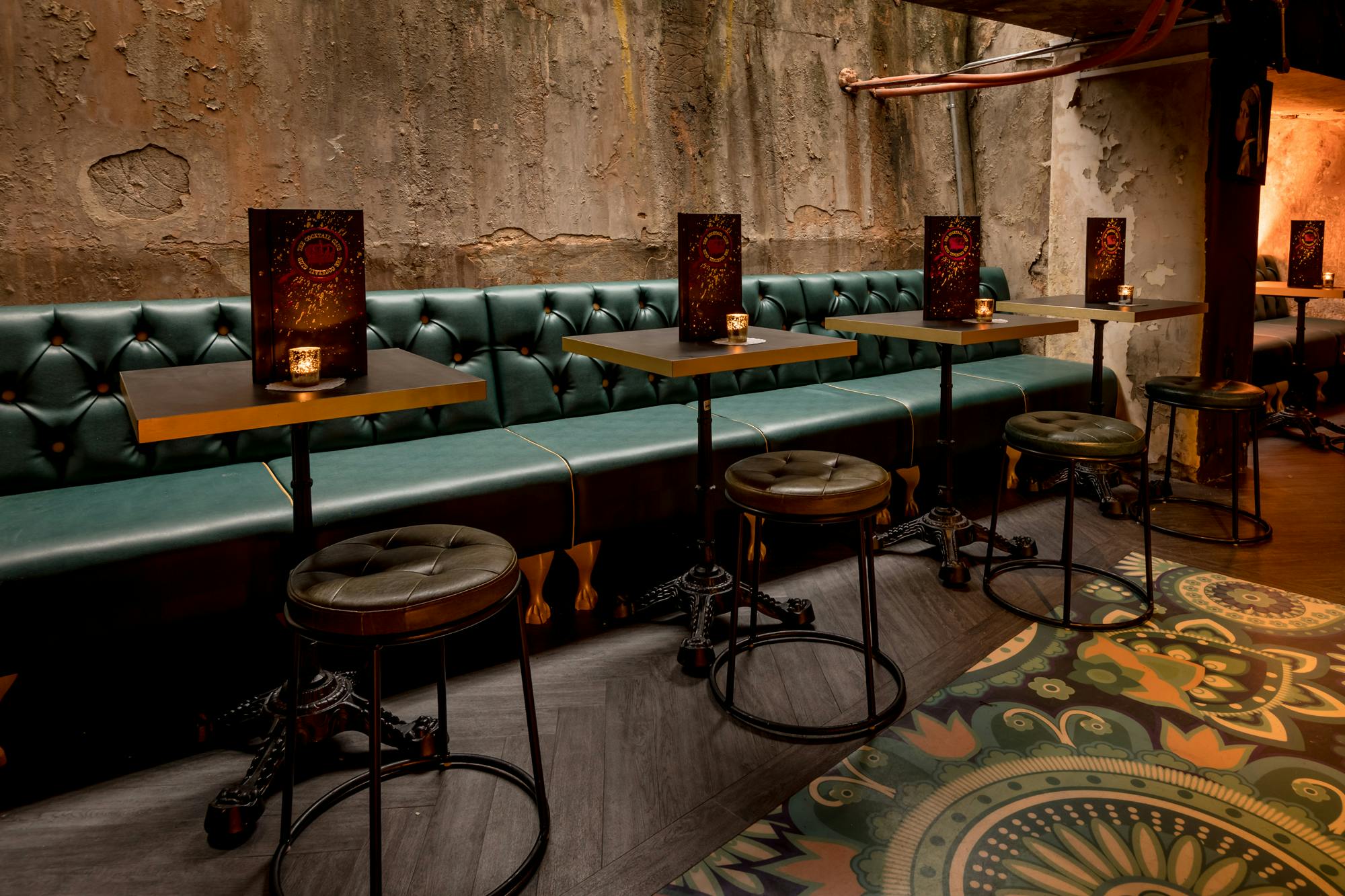 Stylish Lower Ground Bar with plush seating, perfect for networking events in Bristol.