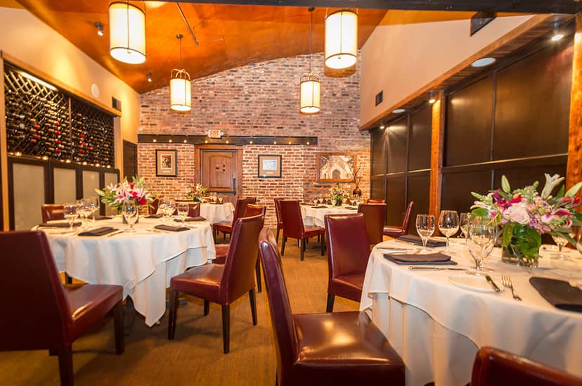 Elegant dining space in The Wine Room, perfect for upscale events and intimate gatherings.