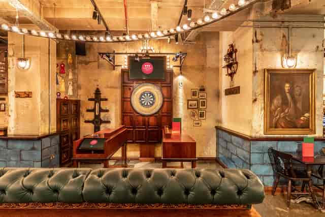 The Paddock at Flight Club Shoreditch, vintage decor, ideal for team-building events.