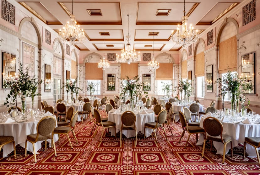 Elegant ballroom wedding venue, Queen Mary Hall, Bloomsbury.