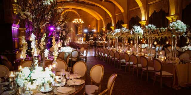 Elegant Country Club Ballroom at The Biltmore, perfect for weddings and gala dinners.
