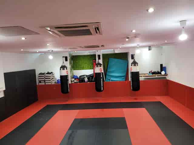 Martial Arts studio with padded floor, ideal for fitness workshops and seminars.