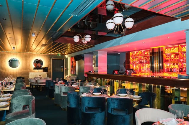 Stylish event space in The Distillery London with modern decor for networking and gatherings.