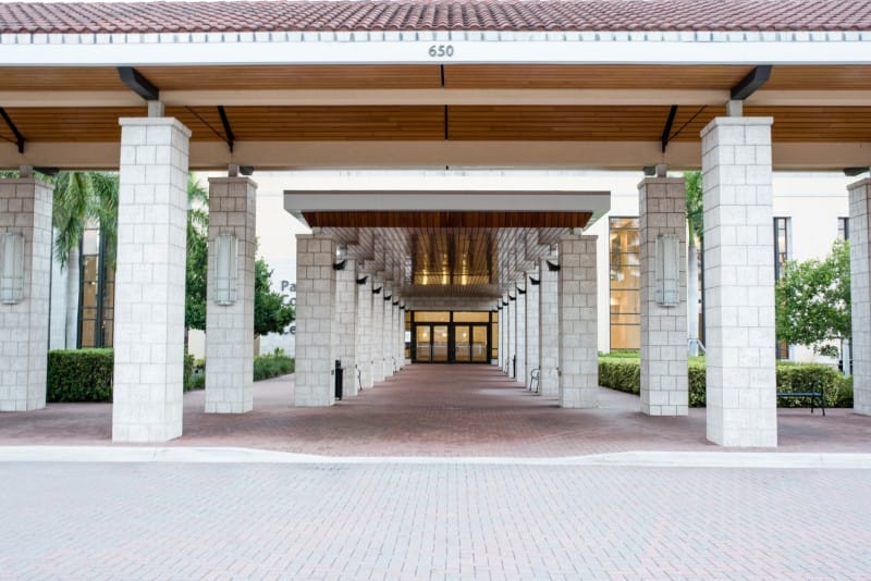 Grand Ballroom entrance at Palm Beach County Convention Centre, ideal for corporate events.