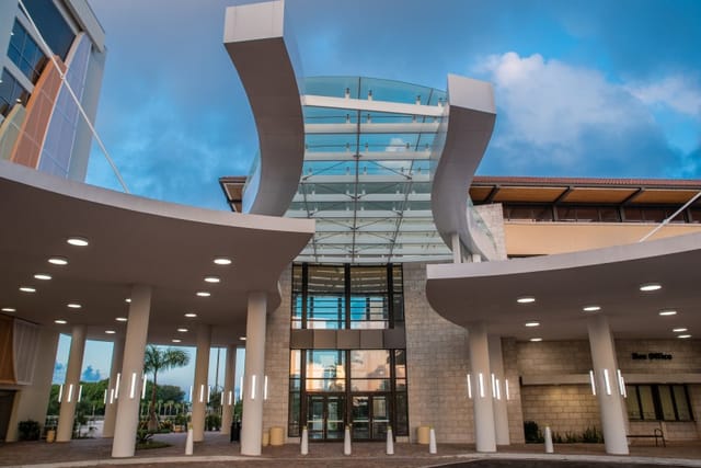 Grand Ballroom at Palm Beach County Convention Centre, modern venue for conferences and gatherings.