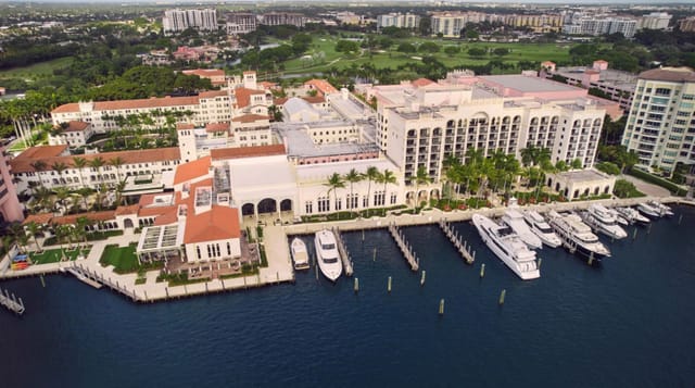 Grand Ballroom at The Boca Raton, elegant waterfront venue for luxury events and meetings.