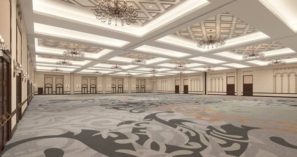 Grand Ballroom at The Boca Raton with high ceilings, ideal for weddings and corporate events.