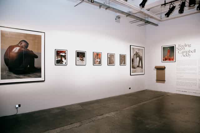 Gallery space in Protein Studios, ideal for art exhibitions and networking events.