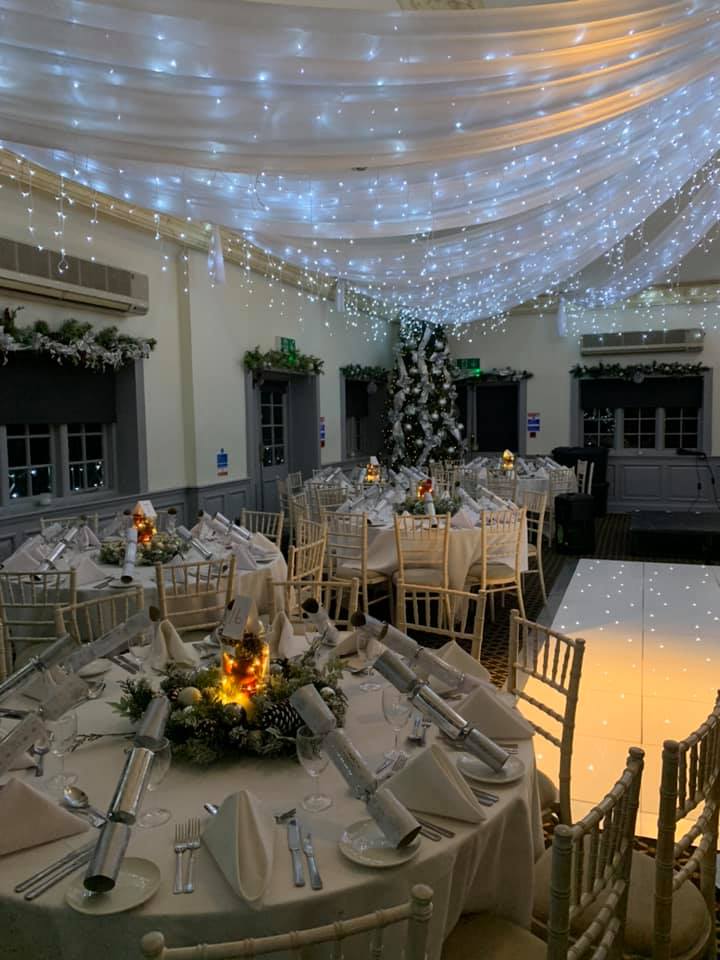 Elegant Taylor Suite at Woolston Manor, perfect for festive corporate parties and celebrations. - Banner