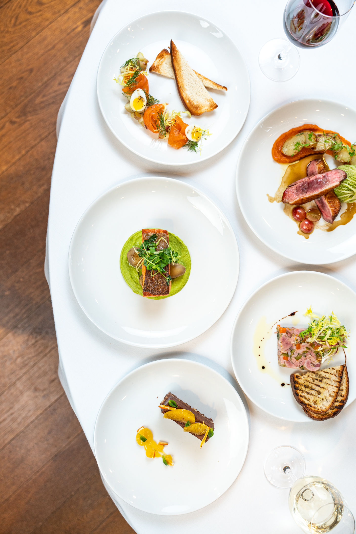 Elegant gourmet dishes at The Ballroom West, perfect for high-end meetings and events. - Banner