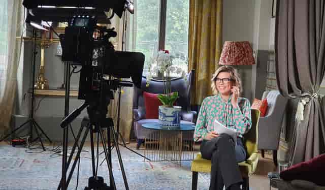 Lumiere London Embassy interview set, hybrid event