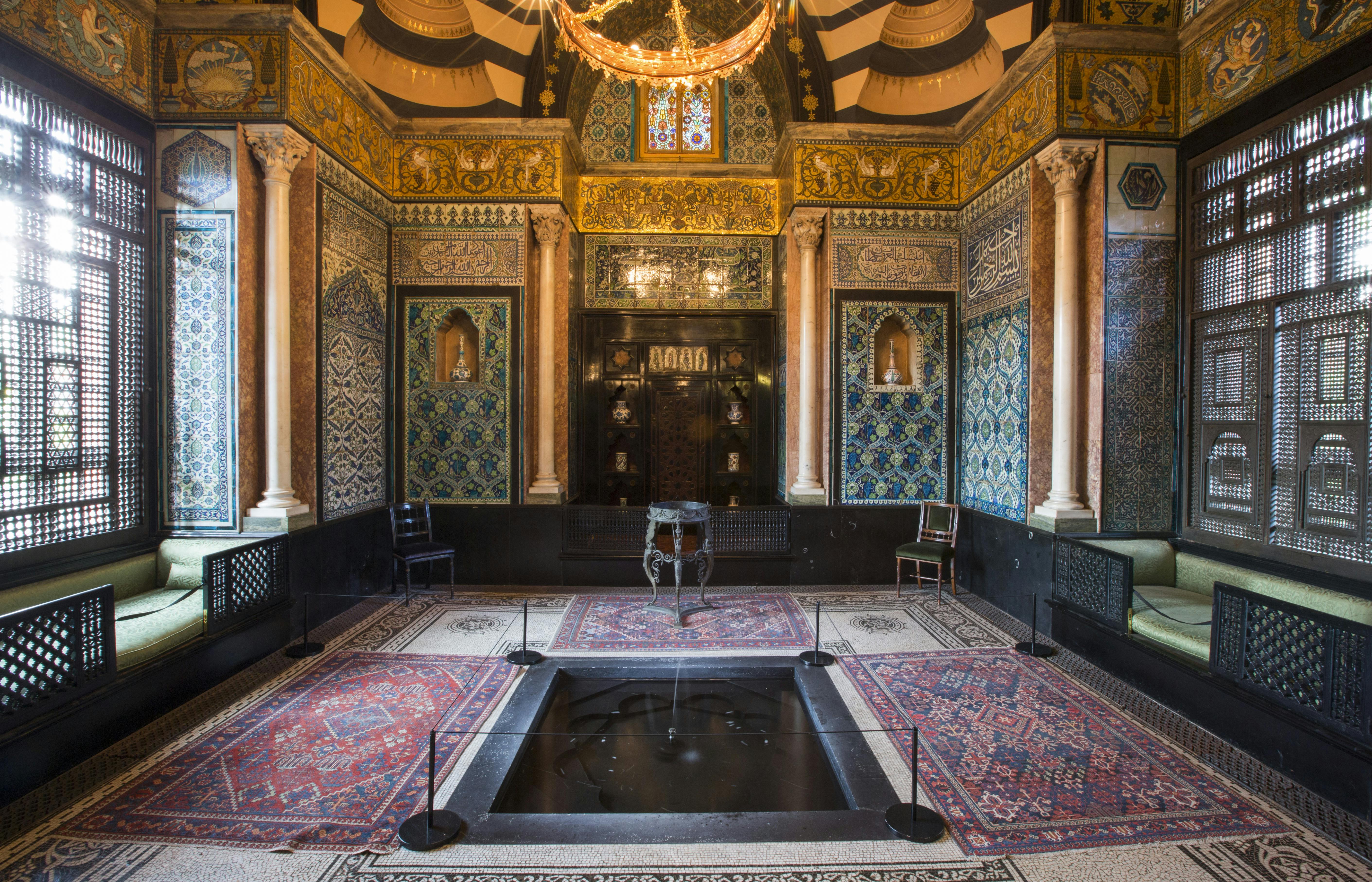 Opulent Leighton House venue with intricate decor, ideal for events and gatherings.