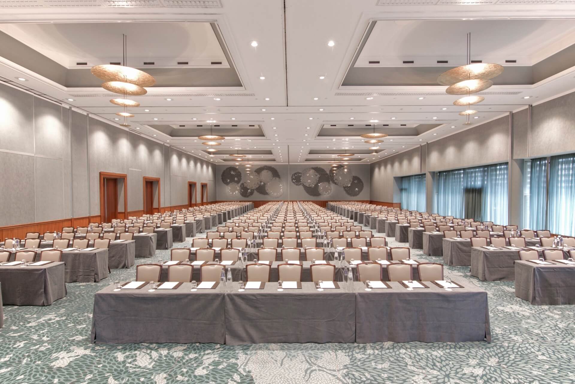 Grand Ballroom at Hotel Okura Amsterdam, spacious conference room for corporate events.