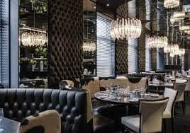 Sophisticated dining venue in Piccadilly, ideal for upscale events and corporate dinners.