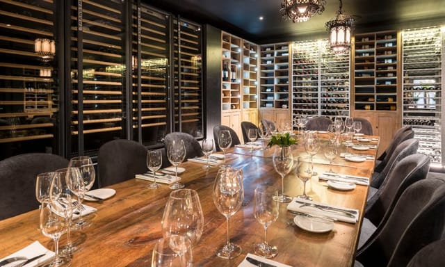 Elegant wine room in Piccadilly, ideal for corporate meetings and exclusive events.