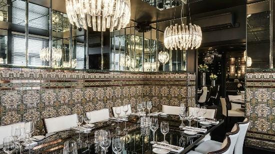 Elegant wine room in Piccadilly, ideal for upscale corporate dinners and events.
