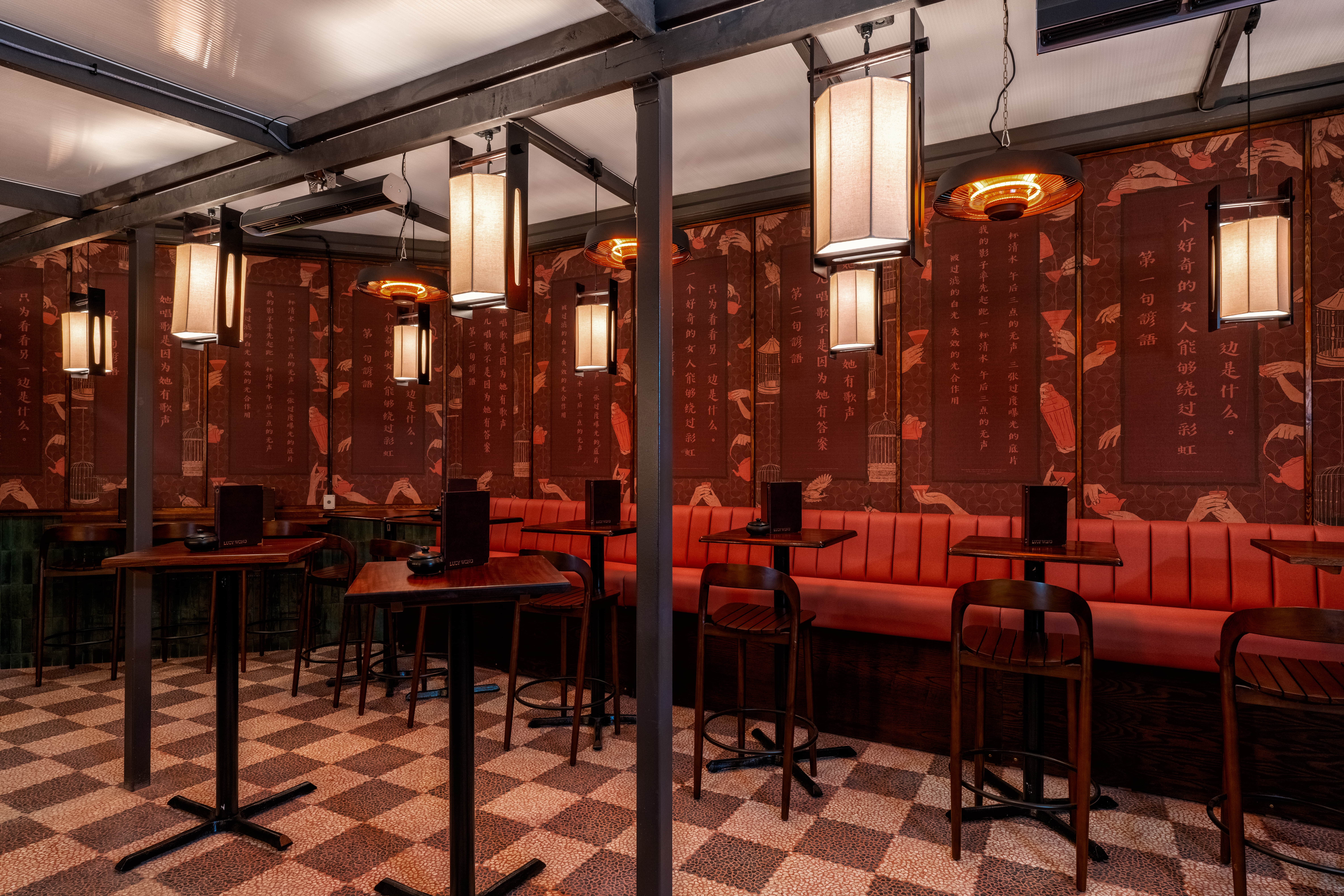 Stylish event space in The Courtyard, Lucy Wong, ideal for networking and gatherings. - Banner
