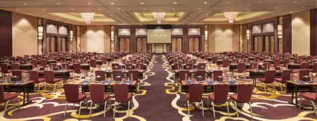 Elegant conference room in Conrad Dubai, ideal for corporate events and meetings.