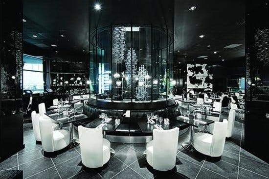 Private dining room at The O2, featuring elegant decor for upscale events and gatherings.