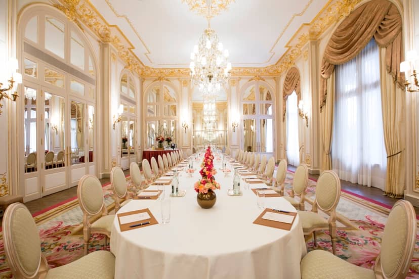 Elegant meeting room at Salon Louis XV, Ritz Paris, ideal for corporate events.