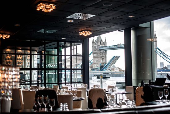 Stylish restaurant with Tower Bridge view, perfect for upscale events and corporate meetings. - Banner