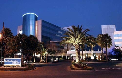 Modern corporate building at Southern Sun Hotel, ideal for events and meetings.