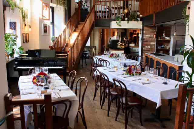 Elegant dining space in Vienna Salon, perfect for intimate gatherings and corporate events.