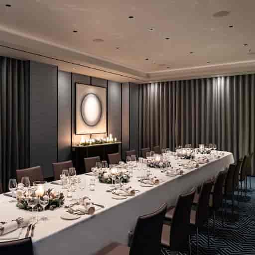 Sayuri Room at Nobu Hotel: elegant dining setup for corporate meetings and private events.