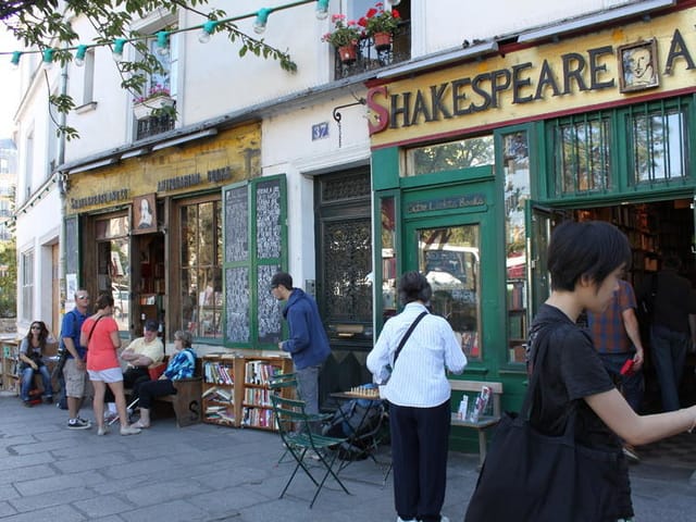 Charming bookstore in Saint Germain Des Pres, ideal for literary events and book signings.